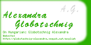 alexandra globotschnig business card